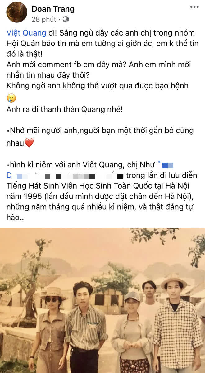 NS Việt Quang được hoả táng vào hôm nay, Lệ Quyên bàng hoàng, Nathan Lee cùng dàn sao Việt phúng viếng từ xa - Ảnh 8.
