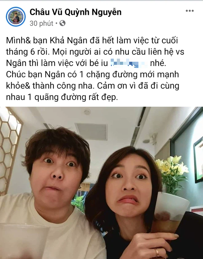 Khả Ngân và quản lý công khai đường ai nấy đi sau 6 năm - Ảnh 2.