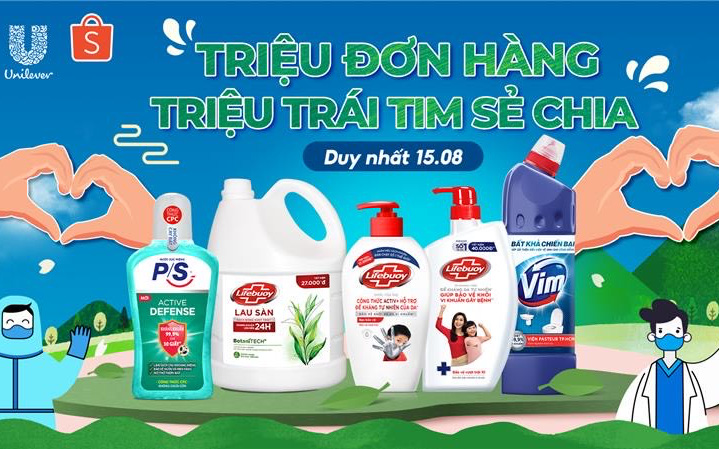 Unilever chung tay cùng Shopee vì một Việt Nam khỏe mạnh hơn