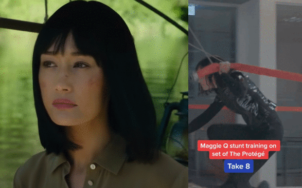 Netizen thế giới thót tim hậu trường đả nữ gốc Việt Maggie Q rơi tự do ở tòa nhà cao tầng, khen phim nức nở vì mãn nhãn