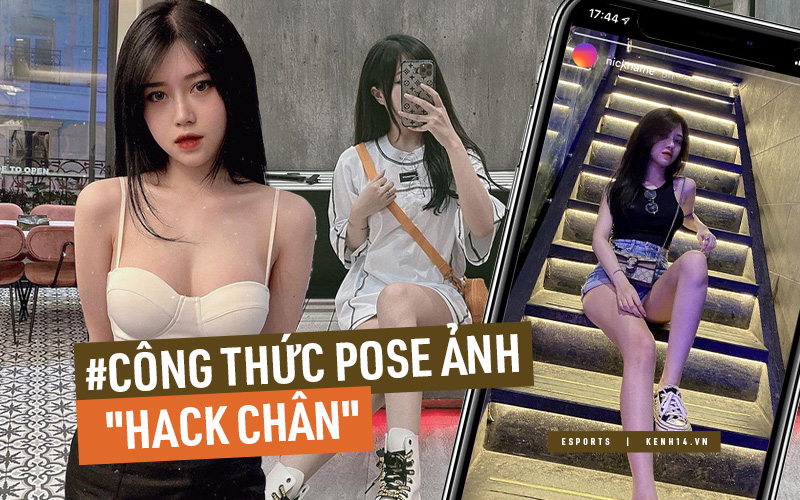 Học nàng streamer cách pose ảnh &quot;hack chân&quot; hút ngàn like, công thức đơn giản nhưng không phải ai cũng biết