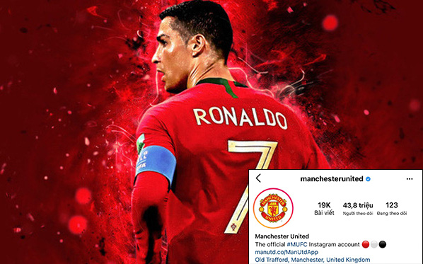Giữa cơn bão mừng “Ronaldo trở về”, cộng đồng mạng phát hiện Instagram chính thức của MU &quot;bơ đẹp&quot; CR7?