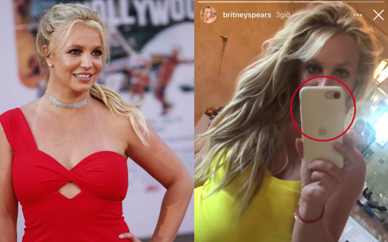 Sau chiếc iPad, Britney Spears lại khiến netizen thương xót khi check-in cùng mẫu iPhone cũ cách đây tận 6-7 năm?