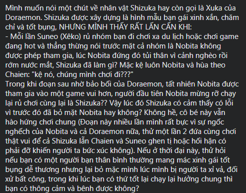 Fan Việt bất ngờ ném đá Shizuka sau bao năm: Thảo mai, hai mặt với Nobita, là hình mẫu gái Nhật phải tránh xa? - Ảnh 3.