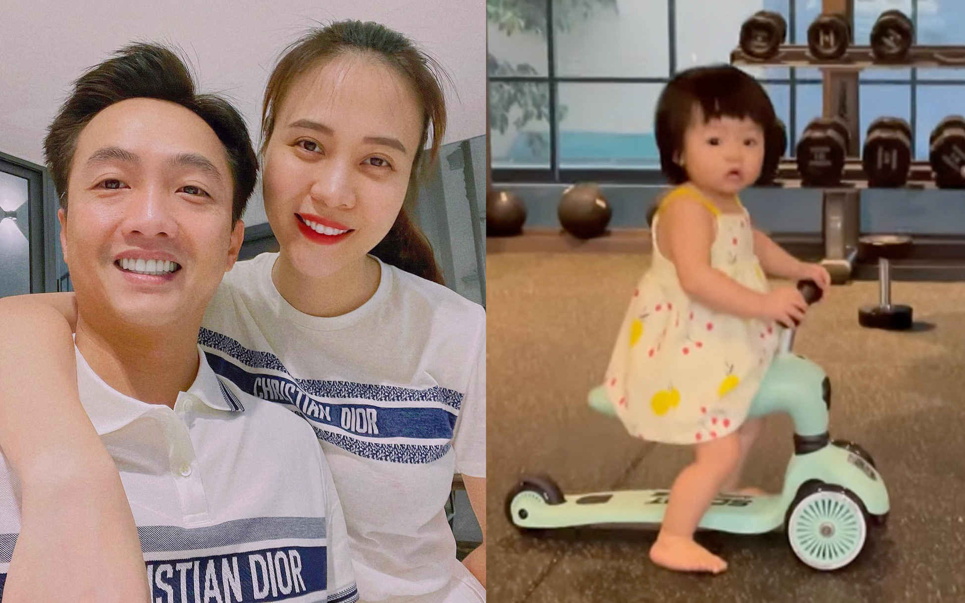 Cường Đô La khoe khoảnh khắc con gái chập chững đạp xe siêu cưng, bất ngờ hé lộ luôn kế hoạch có nhóc tỳ mới?