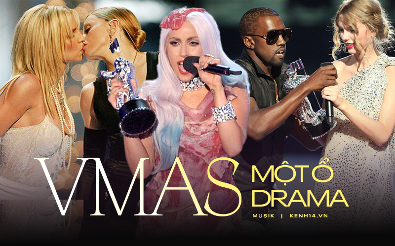 9 khoảnh khắc sốc nhất VMAs: Kanye West giật mic Taylor Swift, Lady Gaga &quot;thịt sống&quot; không bằng hành động của 2 chị số 4