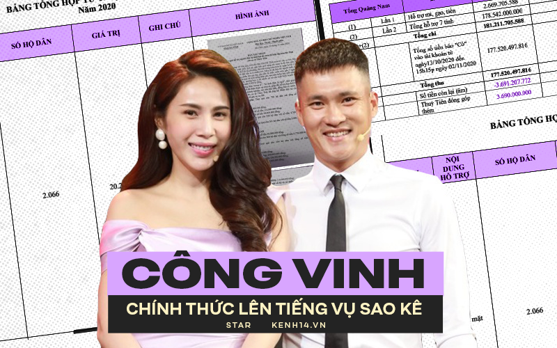 CHÍNH THỨC: Công Vinh chốt ngày giờ sao kê 177 tỷ, tung đầy đủ bằng chứng mục đích sử dụng tiền quyên góp từ thiện