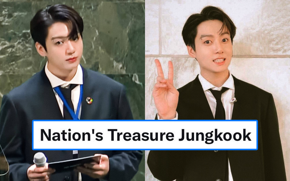 Jungkook (BTS) bùng nổ visual, từ khóa &quot;Bảo vật quốc gia&quot; leo top 1 trending toàn cầu sau màn xuất hiện quá bảnh tại Liên Hợp Quốc