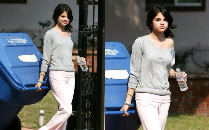 Xinh đến mức mặc xuề xoà, chân đất đi đổ rác cũng xinh là đây: Selena Gomez!