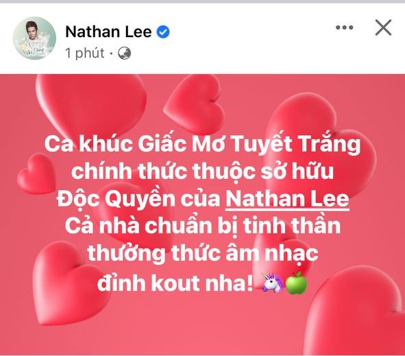 Chính thức: Cha đẻ hit Giấc Mơ Tuyết Trắng của Thủy Tiên lên tiếng thông tin bán độc quyền cho Nathan Lee - Ảnh 1.