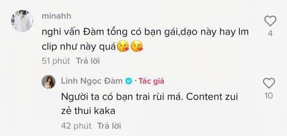 Bị fan đặt nghi vấn có người yêu đồng giới, Linh Ngọc Đàm phản ứng cực gắt, chốt hạ đã có bạn trai - Ảnh 3.