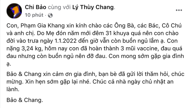 Vợ kém 16 tuổi hạnh phúc chia sẻ hành trình hạ sinh quý tử, Chi Bảo ghi điểm tuyệt đối vì hành động này? - Ảnh 10.