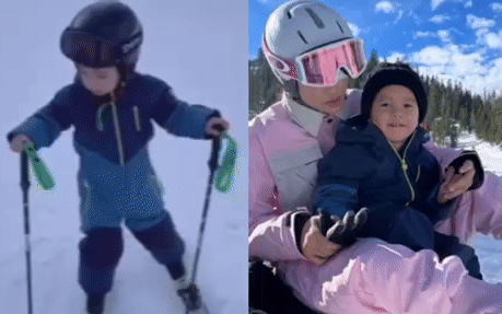 Cưng khó tả loạt ảnh Phạm Hương vi vu tại Mỹ: Quý tử 3 tuổi gây sốt với khả năng trượt tuyết cực đỉnh, cậu út thu hút bởi 1 điều