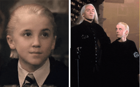 Cưng xỉu chàng Draco Malfoy hồi bé ở hậu trường Harry Potter: Khóc nhè vì sợ ông bố, hé lộ tính cách sẽ ra sao nếu được bác Hagrid nuôi!
