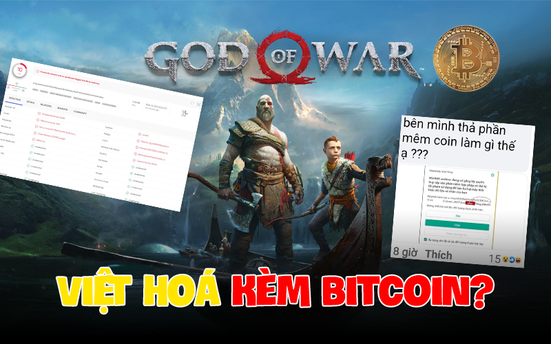 Bản Việt hoá tựa game God Of War PC bị tố &quot;cài virus đào Bitcoin&quot;, cộng đồng phẫn nộ đòi tẩy chay?
