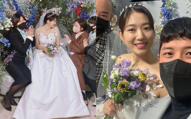 Park Shin Hye lộ dấu hiệu tăng cân rõ rệt trong siêu hôn lễ, mẹ bỉm sữa mũm mĩm mà vẫn đẹp lộng lẫy quá trời