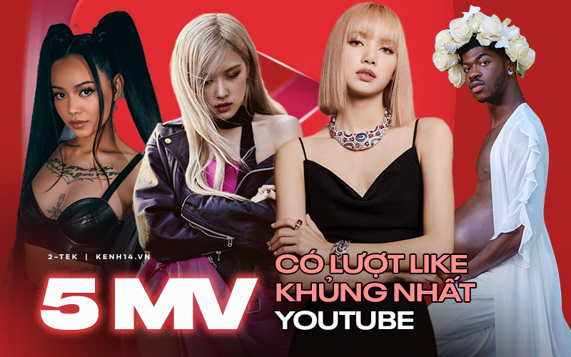 Top 5 video sở hữu lượt like khủng nhất YouTube năm 2021: Một thành viên của BLACKPINK chiếm tới 2 vị trí?