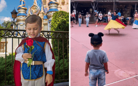 Gặp nàng Bạch Tuyết ở Disneyland, cậu bé đáng yêu có hành động thu hút gần 70 triệu view TikTok, dân mạng tấm tắc &quot;dạy con phải thế này!&quot;