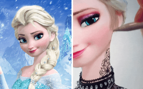 Sẽ ra sao nếu Elsa trở thành &quot;gái hư&quot; thứ thiệt? Họa sĩ TikTok gây ngỡ ngàng với màn &quot;biến hóa&quot; siêu đỉnh, nhìn chất hơn cả bản gốc?