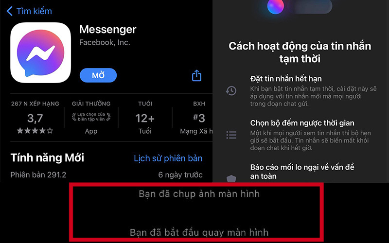 Nóng: Facebook Messenger vừa cập nhật tính năng thông báo khi chụp ảnh màn hình đoạn chat
