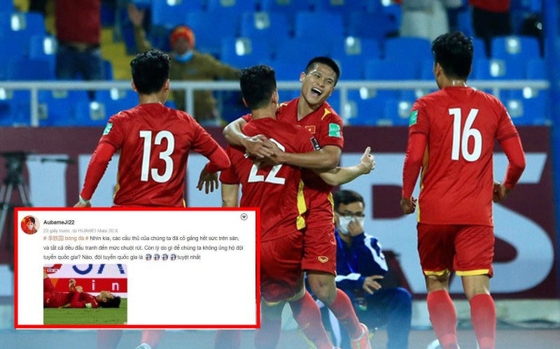 Việt Nam thắng đậm 3-1, mạng xứ Trung xuất hiện nhiều bình luận &quot;nhận vơ&quot; cầu thủ áo đỏ là đội mình!