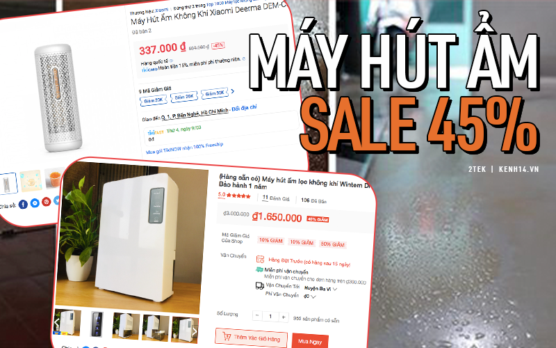 Tậu ngay loạt máy hút ẩm đang được sale mạnh đến 45%, dẹp đi nỗi lo thời tiết &quot;ẩm ương&quot; này!