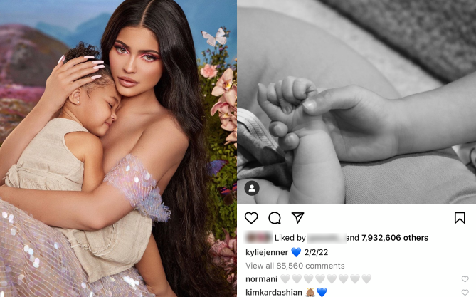 Kylie Jenner hạ sinh con thứ 2 đúng ngày 2/2/2022, vợ Justin Bieber và gần 8 triệu người phát sốt vì ảnh đầu tiên của bé
