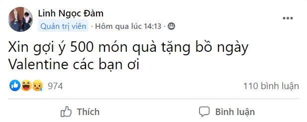 Linh Ngọc Đàm nhờ fan tư vấn tặng quà Valentine cho người yêu, nhưng màn đối đáp siêu cà khịa mới là điểm gây chú ý! - Ảnh 2.