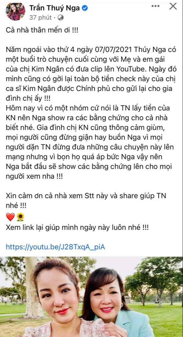 Sau vụ tranh cấp nhà cửa, Thuý Nga gặp thêm ồn ào với đàn chị, phải lên tiếng giải thích - Ảnh 2.