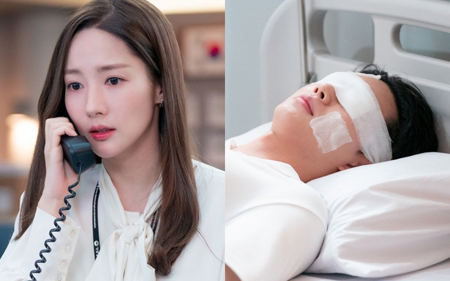 Biến căng ở Dự Báo Tình Yêu Và Thời Tiết tập 11: Vừa bị Park Min Young &quot;đuổi khéo&quot;, Song Kang đã tai nạn mù cả hai mắt?