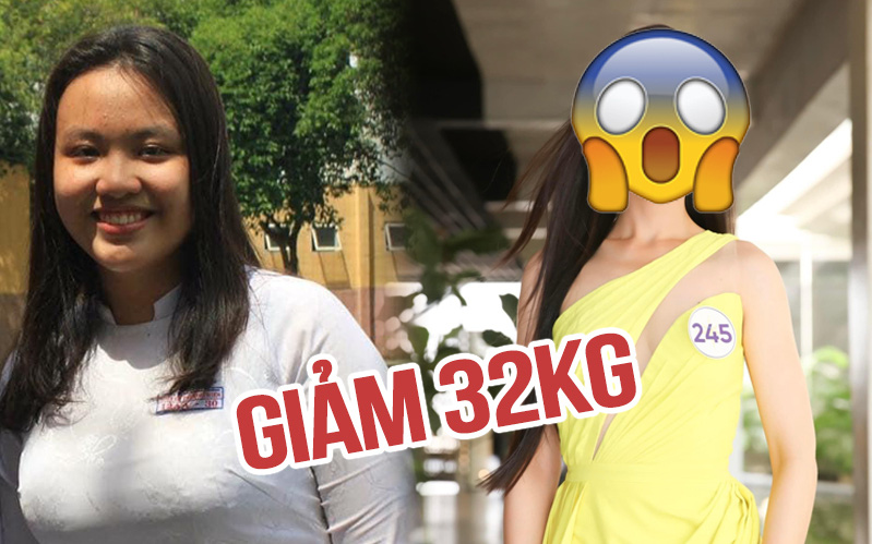 Thí sinh Hoa Hậu Hoàn Vũ &quot;lột xác&quot; sau khi giảm 32 kg, ngoại hình hiện tại gây sốc vì xinh hết sảy!