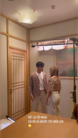 Clip chân thực: Thiều Bảo Trâm cãi nhau ầm ĩ với một người đàn ông, ngồi bệt xuống sàn bật khóc, toàn thân đỏ bừng - Ảnh 3.