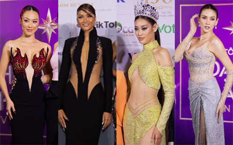 Thảm đỏ Miss Universe Vietnam: H'Hen Niê, Khánh Vân &quot;chặt chém&quot; với váy áo hở bạo, mỹ nhân quốc tế chứng minh đẳng cấp nhan sắc