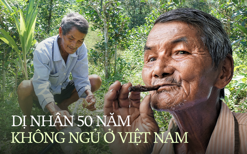 Gặp dị nhân 50 năm không ngủ ở Việt Nam, từng được nhiều đài truyền hình Anh, Mỹ và Thái Lan về tận nhà đưa tin