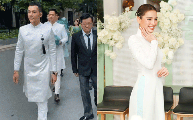 Tổ hợp visual của Lý Bình và Phương Trinh Jolie trong ngày cưới: Chú rể điển trai ngời ngời bên &quot;con Mẹc&quot; G63, cô dâu đẹp miễn chê!