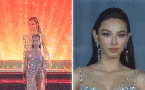 Hà Anh và Hoa hậu Thùy Tiên đụng hàng cùng 1 chiếc váy trên truyền hình, ai hot hơn?
