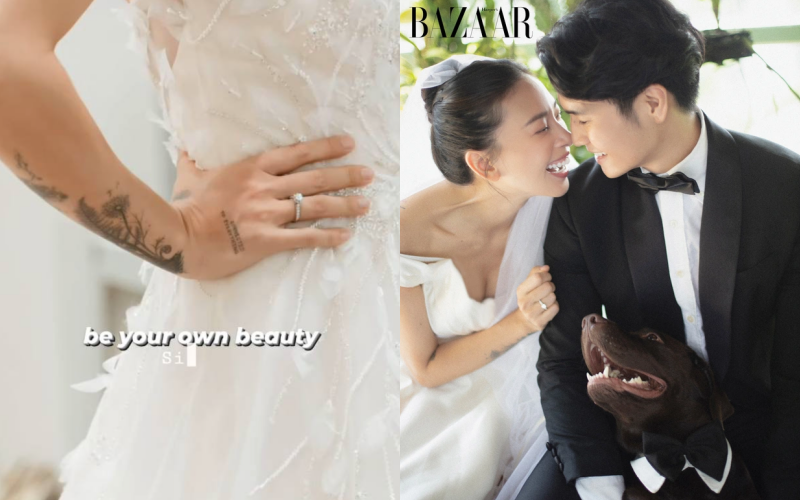 Ngô Thanh Vân đăng ảnh zoom cận nhẫn cưới với Huy Trần, viên kim cương có kích thước &quot;khủng&quot; chiếm spotlight