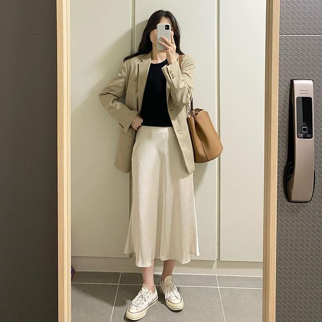 Blogger người Hàn mách bạn 6 set đồ mặc đẹp chốn công sở: vừa thoải mái, lịch sự lại thời thượng vô cùng - Ảnh 16.