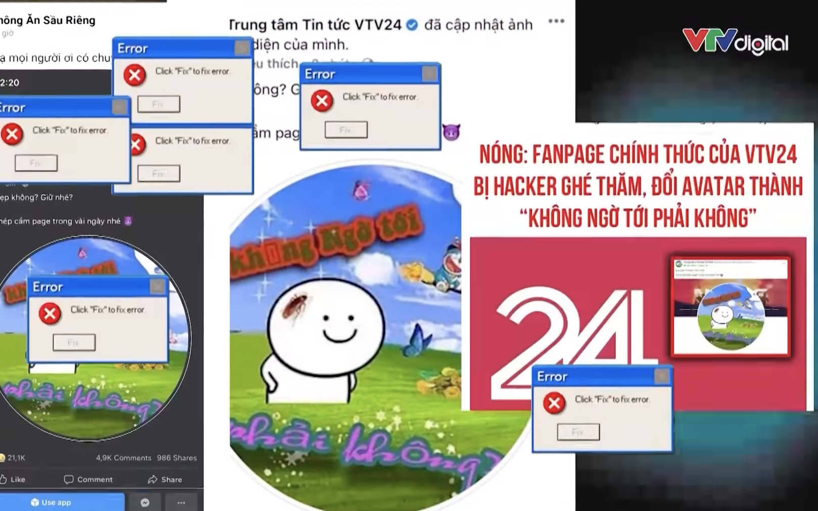 VTV thông tin chính thức về &quot;thủ phạm&quot; gây ra vụ hack fanpage VTV24 gây xôn xao những ngày qua