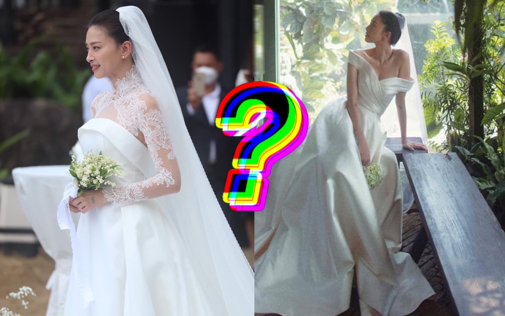 Váy cưới Ngô Thanh Vân hôm nay: Đang kín đáo e ấp bỗng bất thình lình đổi style gợi cảm