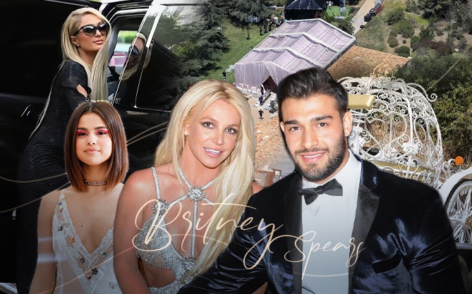 Toàn cảnh đám cưới Britney Spears: Cô dâu diện váy Versace đi xe ngựa cổ tích, Madonna, Selena Gomez dẫn đầu dàn sao hạng A