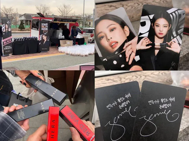 Sao tặng quà fan và ê-kíp: Lưu Diệc Phi, Jennie tặng đồ hiệu cao cấp, Suzy, Hyuna tặng mỹ phẩm xịn nhìn mà mê - Ảnh 4.