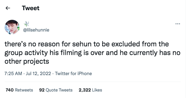 Sehun (EXO) đang bị công ty SM phân biệt đối xử khi liên tục không cho quảng bá? - Ảnh 3.