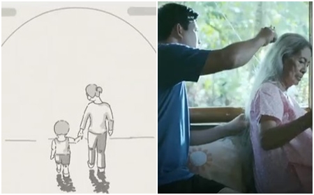 Rơi nước mắt với những clip về tình mẫu tử thiêng liêng trong Ngày của Mẹ