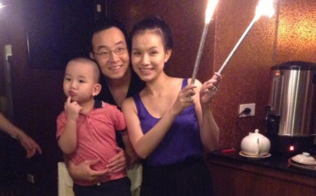 Vợ chồng Thùy Lâm tổ chức sinh nhật 3 tuổi con trai