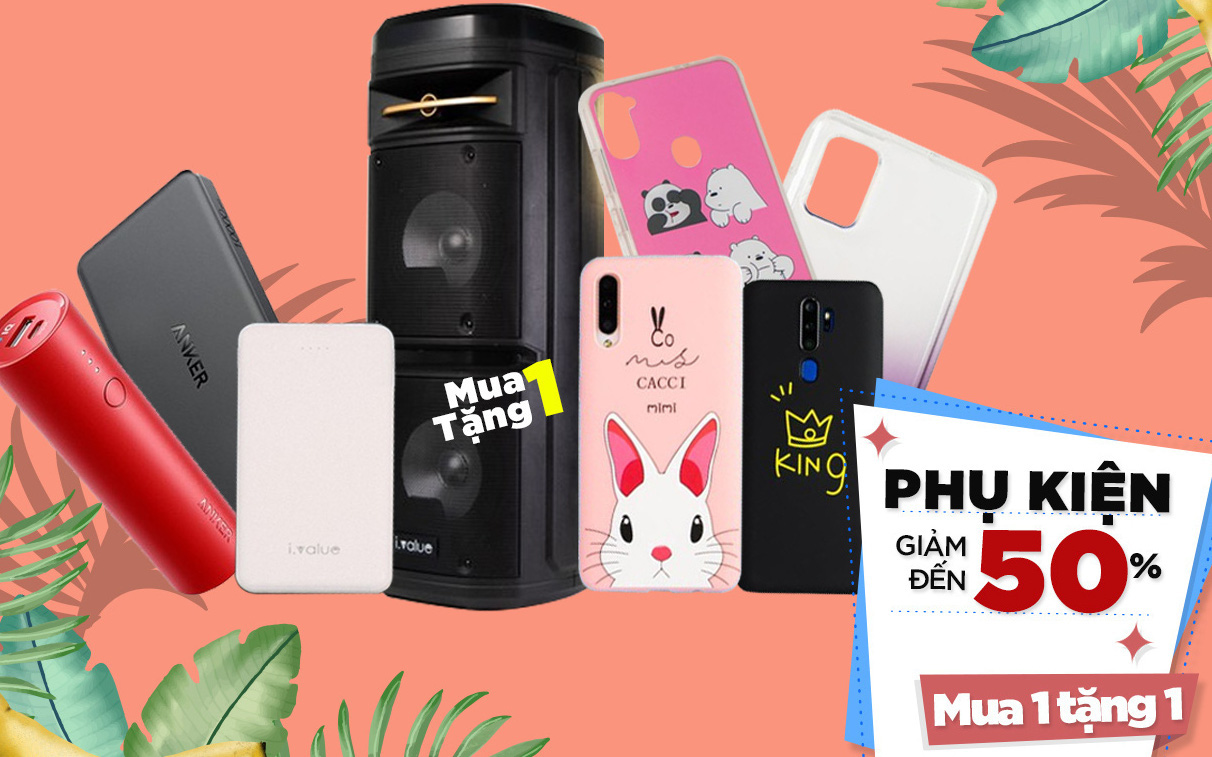 Phụ kiện giảm đến 50% và mua 1 tặng 1 tại FPT Shop