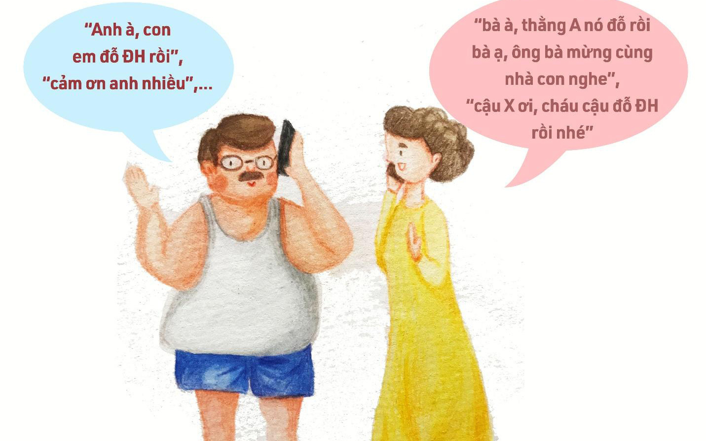 Những phản ứng “bất ngờ&quot; của các bậc phụ huynh khi nghe tin con trúng tuyển đại học