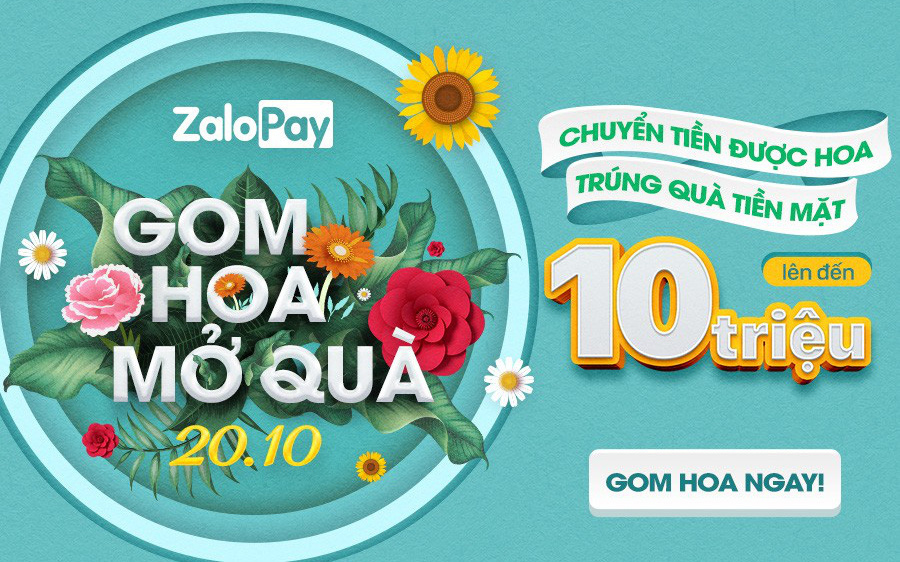 Cư dân mạng đổ xô gom hoa tặng nhau trên ứng dụng Zalo nhân dịp 20.10
