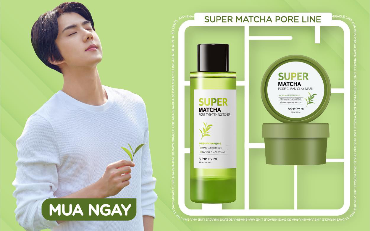 Dòng sản phẩm mới “khuấy đảo thị trường” Super Matcha của Some By Mi đã có mặt tại Việt Nam với quà cực hấp dẫn