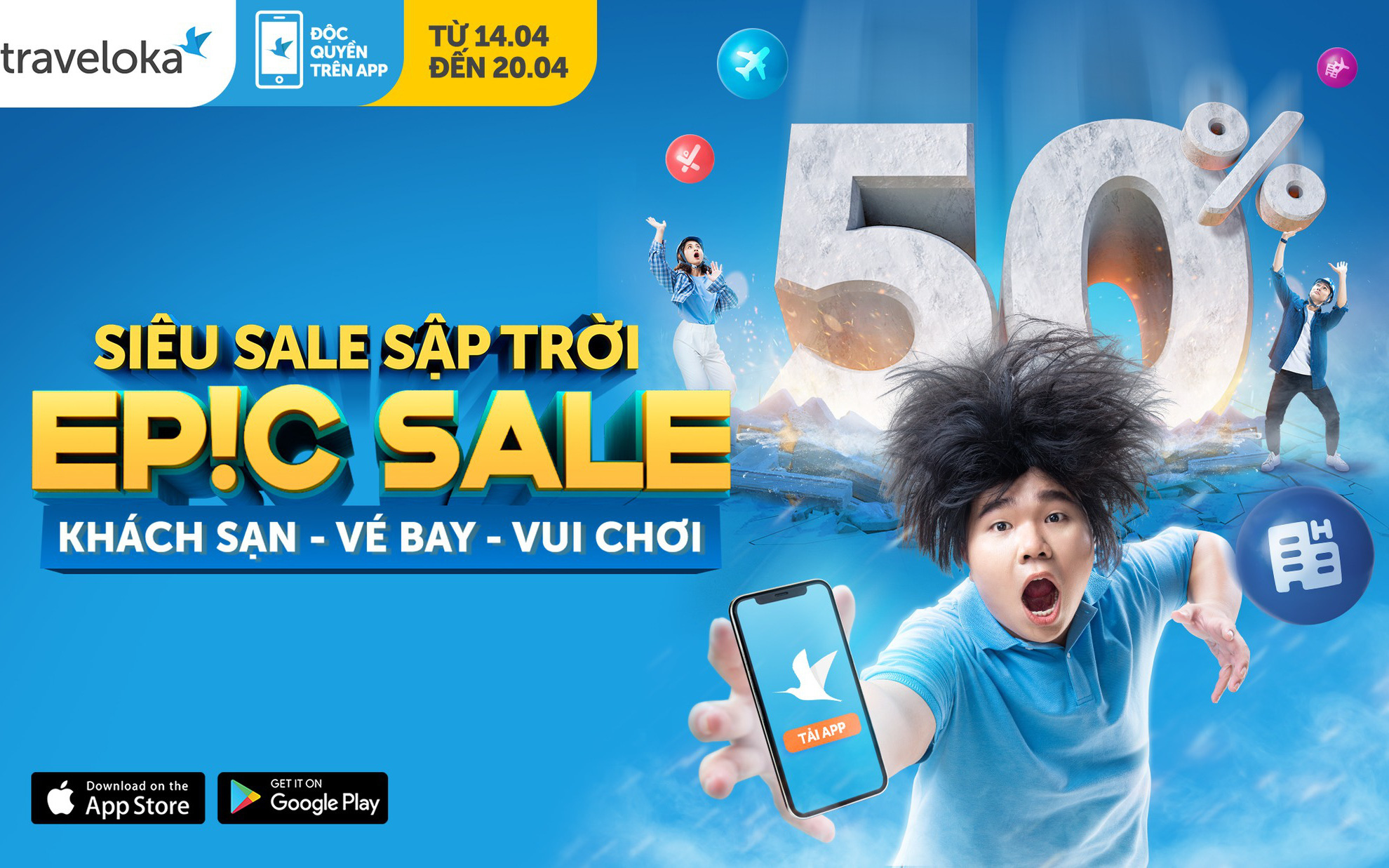 Traveloka EPIC Sale 2021 tái xuất, vạn deal chất ngất